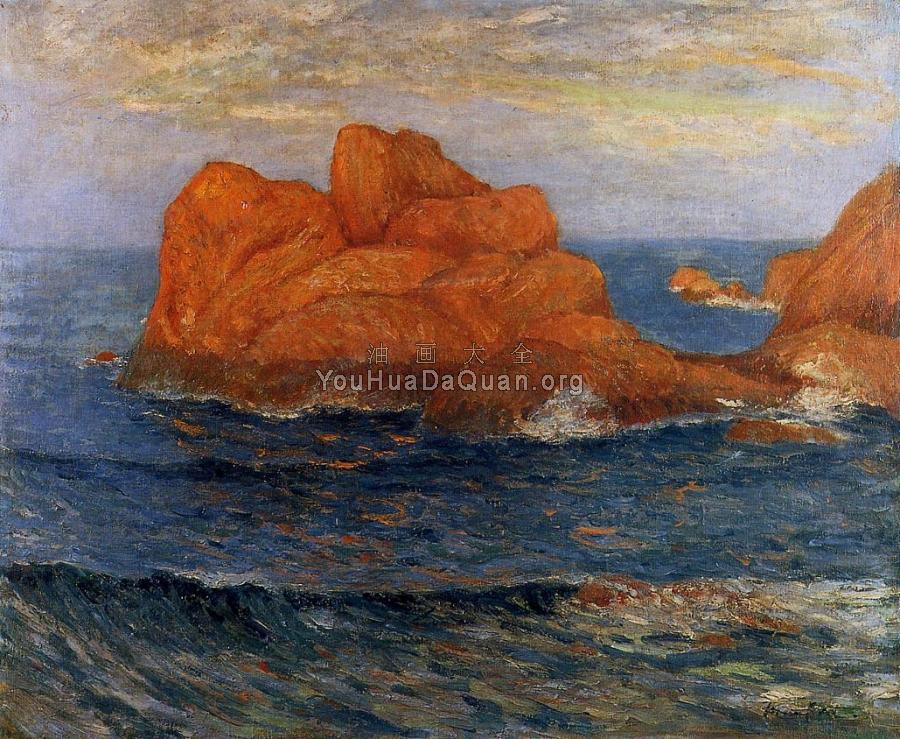 The Red Rocks at Belle Ile, Finistere - 马克西姆·莫福拉